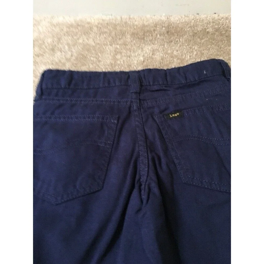 Lee Boys Blue Casual Pants Zip Button w Pockets Size Small 4 - Picture 6 of 8